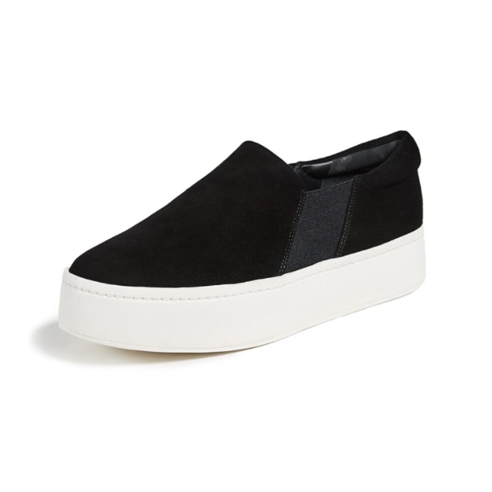 VINCE suede platform slip on shoes
